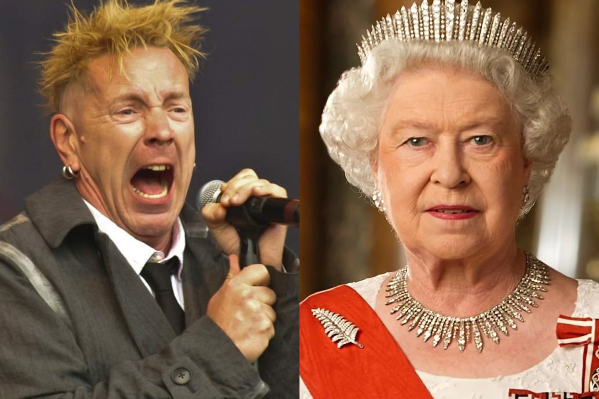 John Lydon de Sex Pistols / Reina Isabel II