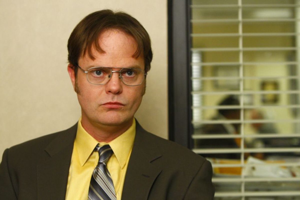 Rainn Wilson como Dwight en The Office.