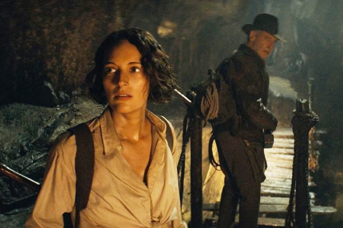 Harrison Ford y Phoebe Waller-Bridge en Indiana Jones 5.