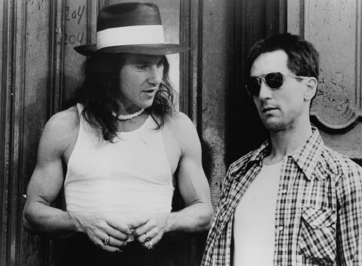 Robert De Niro y Harvey Keitel en Taxi Driver (1976)