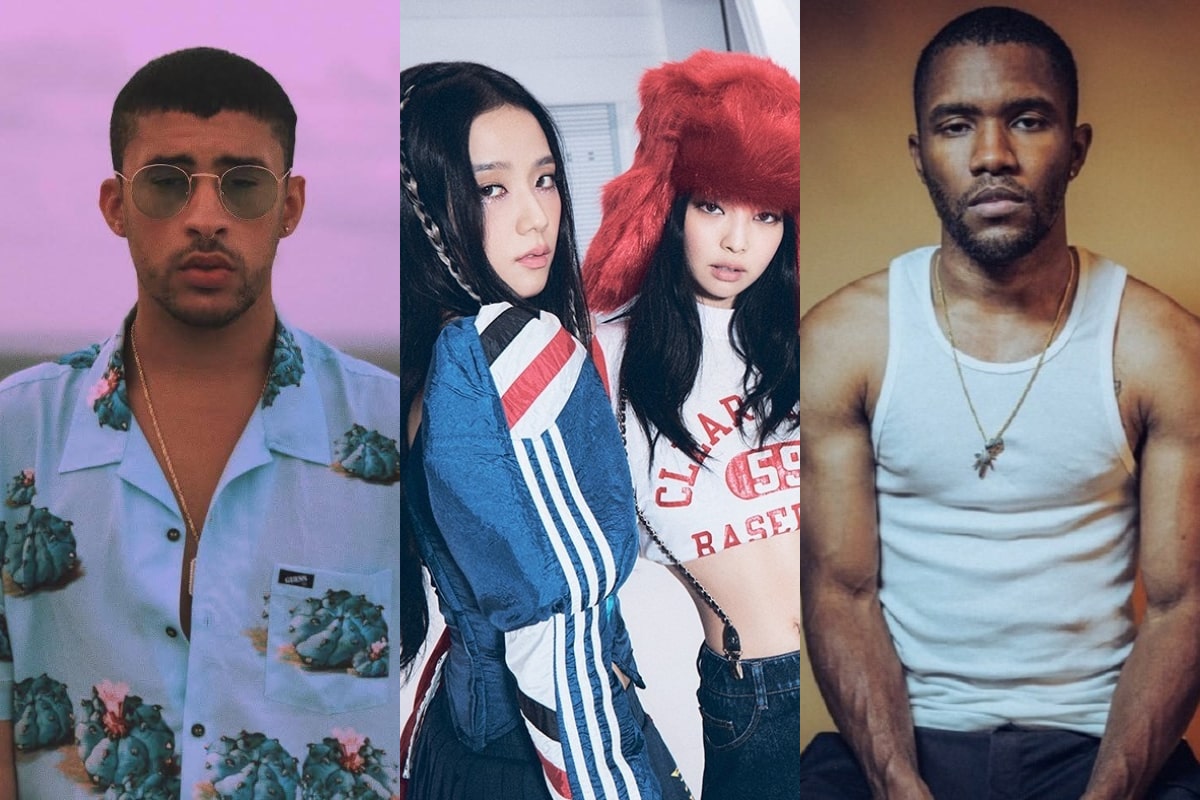 Bad Bunny, Blackpink y Frank Ocean