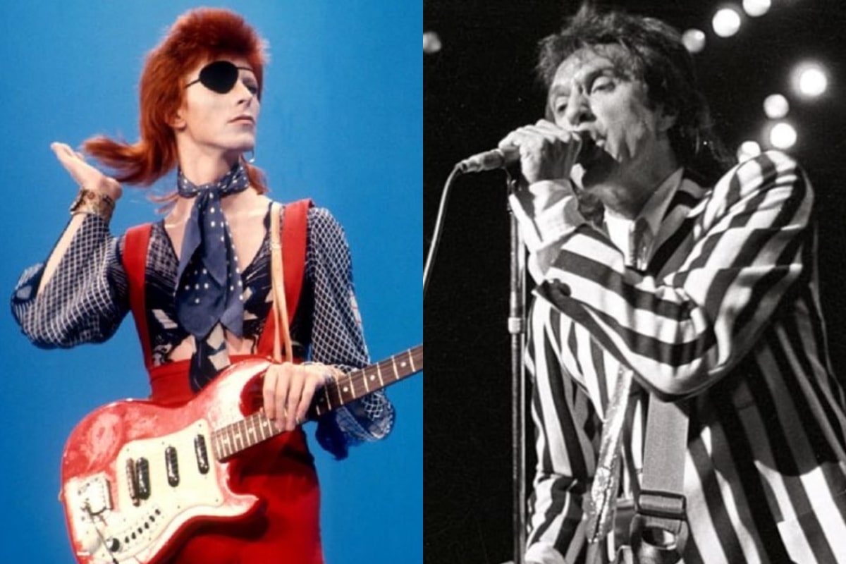David Bowie y Ray Davies de The Kinks