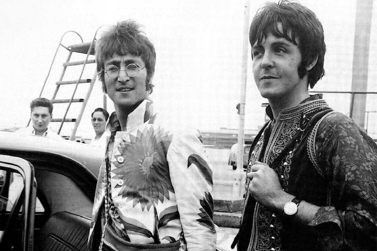 John Lennon y Paul McCartney en Grecia, 1967