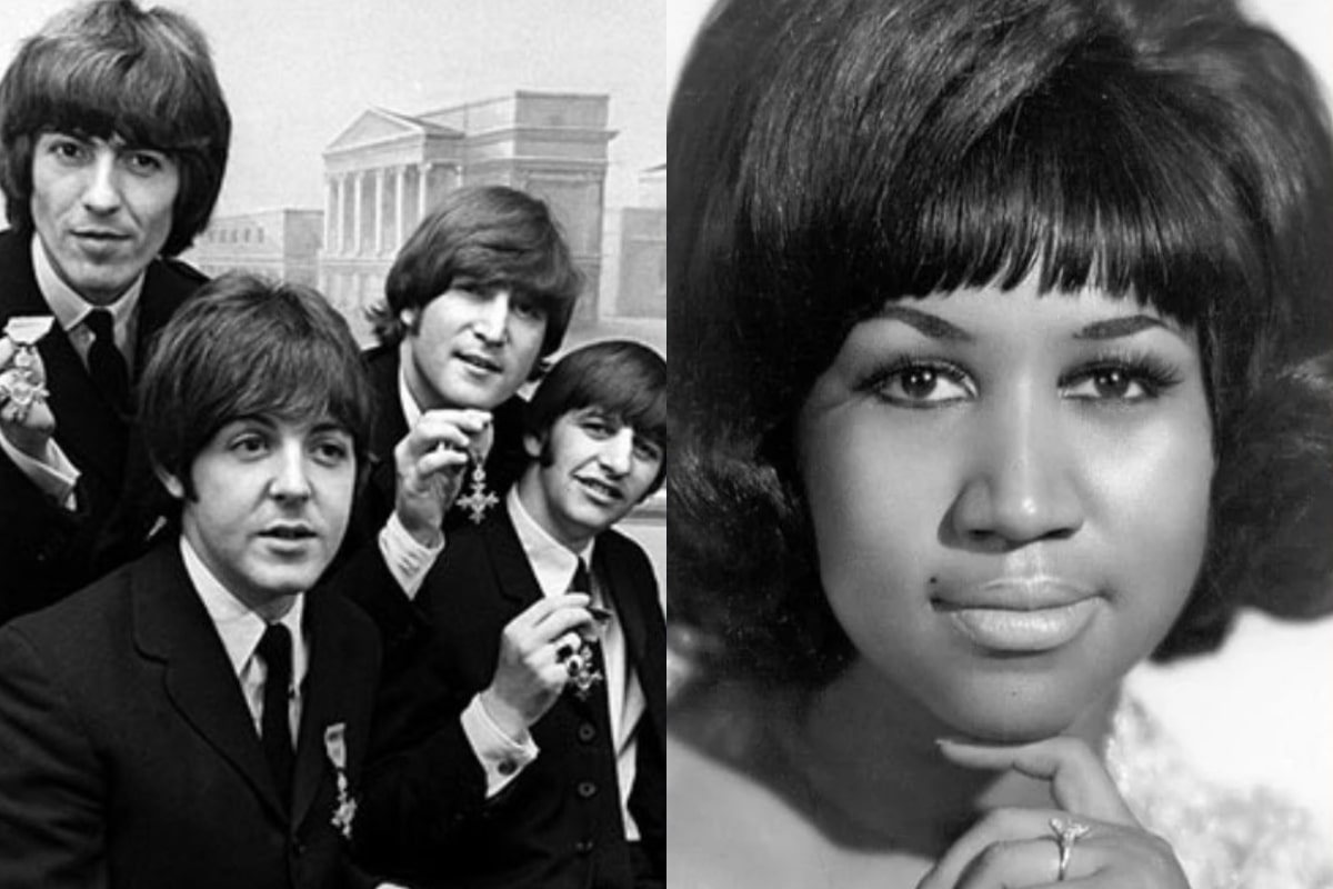 The Beatles y Aretha Franklin