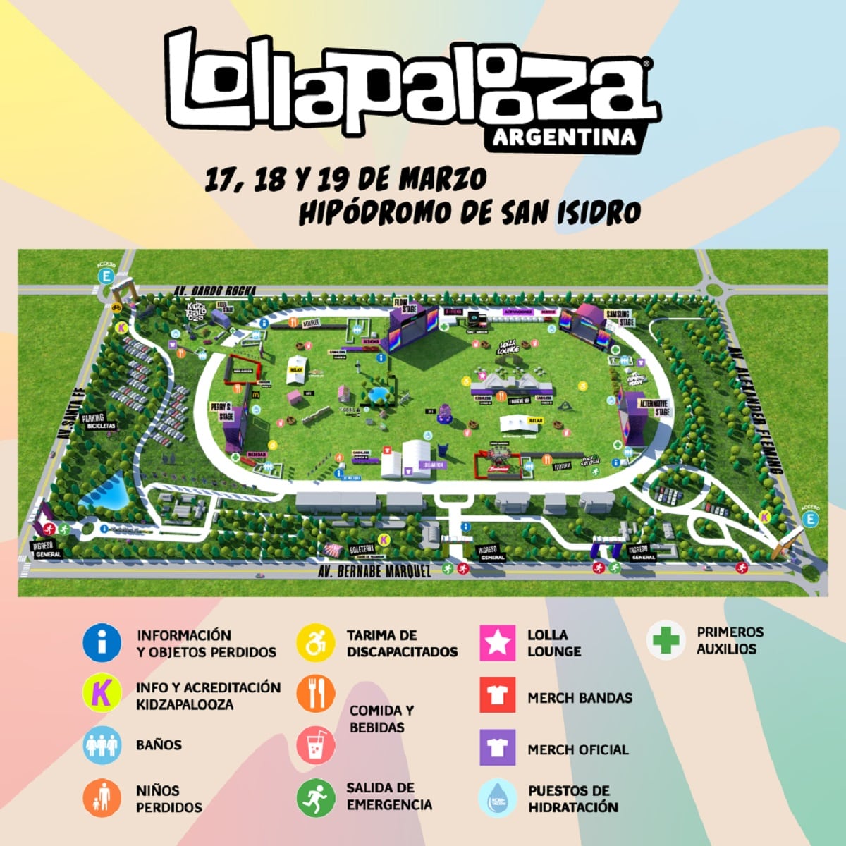 Lollapalooza Argentina 2023 Horarios, entradas, cómo llegar