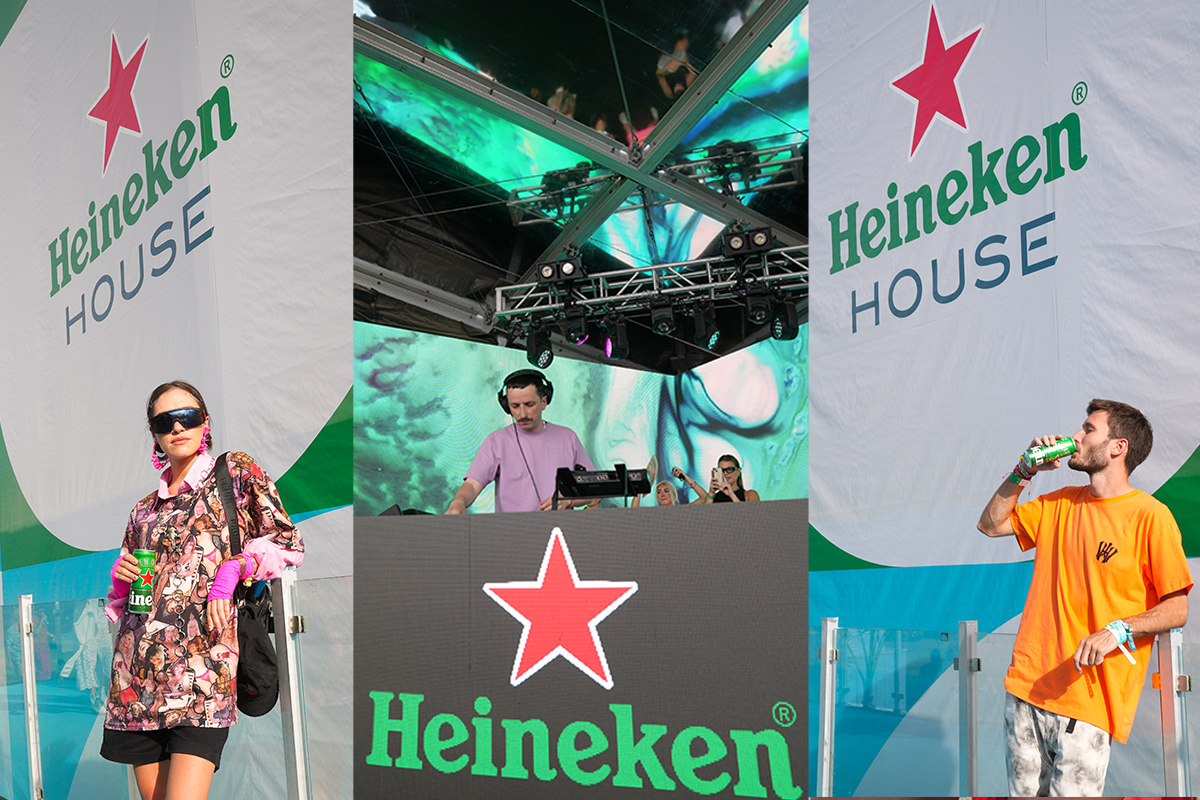 Asistentes de la Heineken House en Coachella