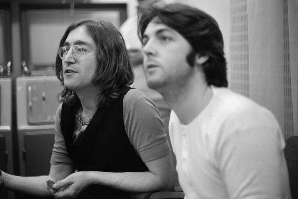 John Lennon y Paul McCartney.