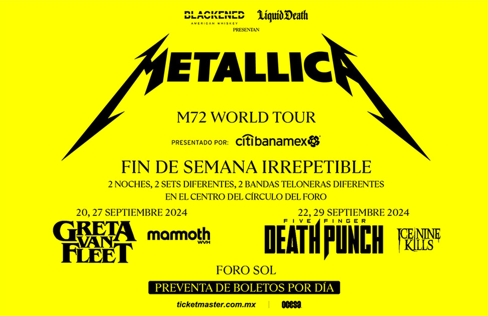 Metallica en México 2024