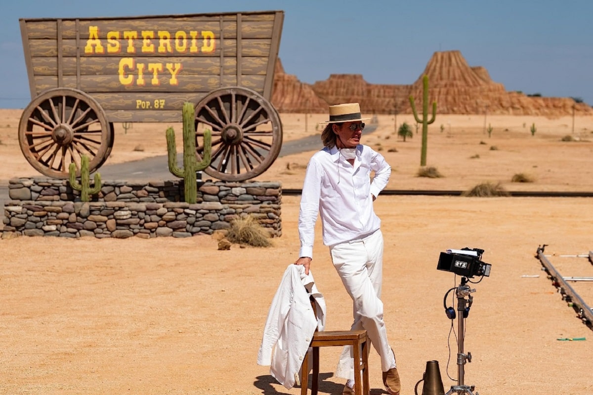 Wes Anderson en el rodaje de Asteroid City