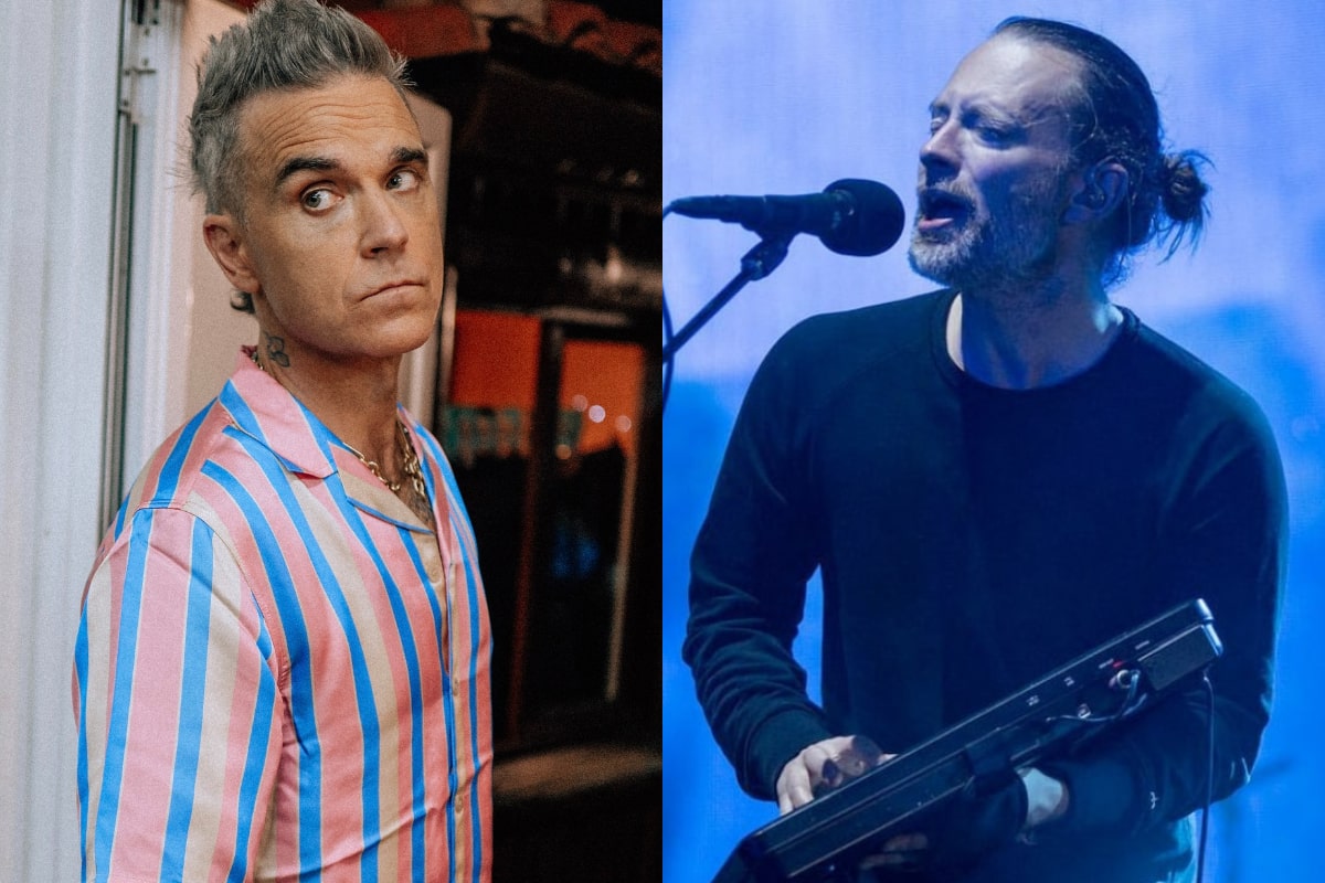 Robbie Williams quiere cantar un clásico de los 80 con Radiohead