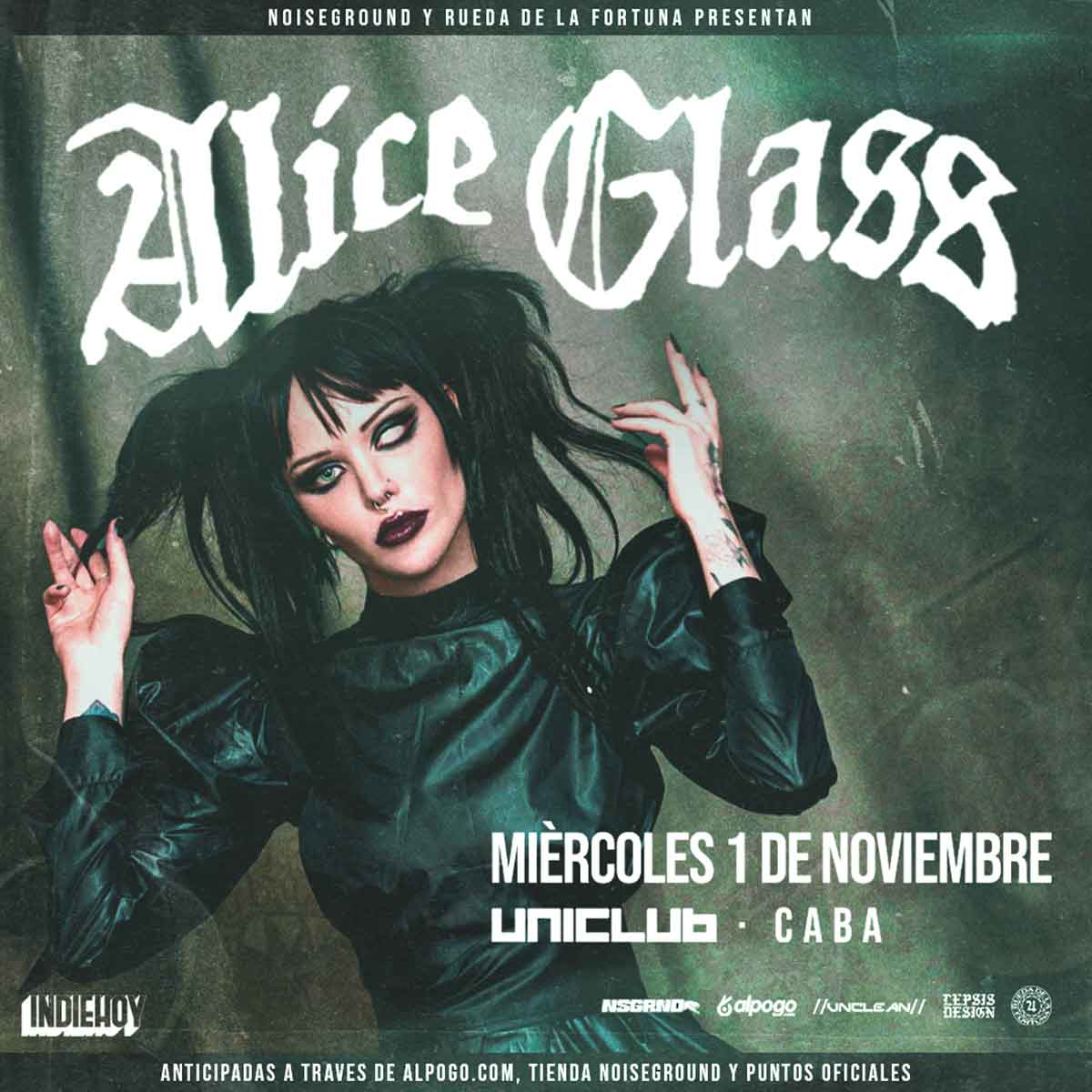 Alice Glass anuncia show en Argentina