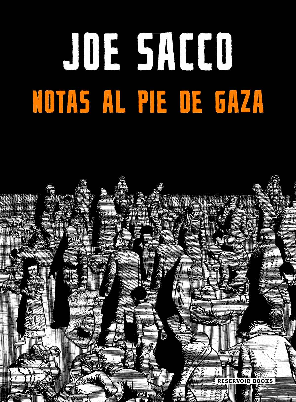 Tapa de Notas al pie de Gaza, libro de Joe Sacco