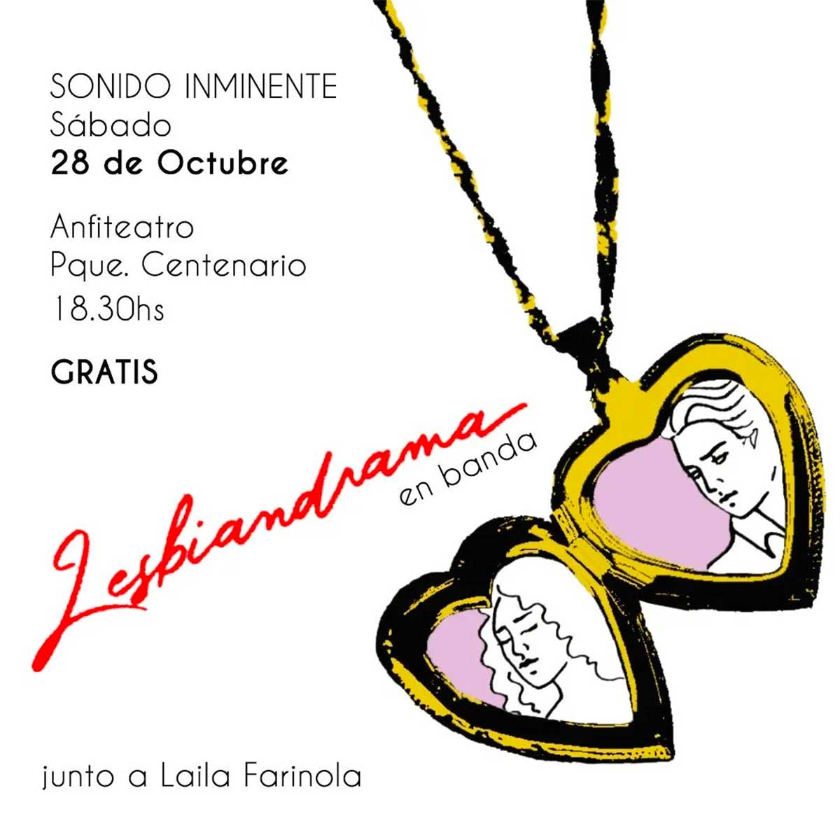 Lesbiandrama (Lucy Patané y Paula Maffía) en Anfiteatro del Parque Centenario