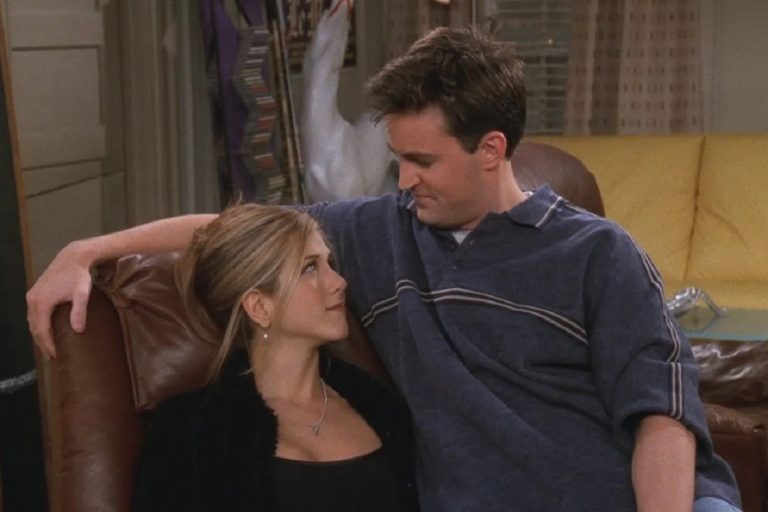 Jennifer Aniston y Matthew Perry en Friends.