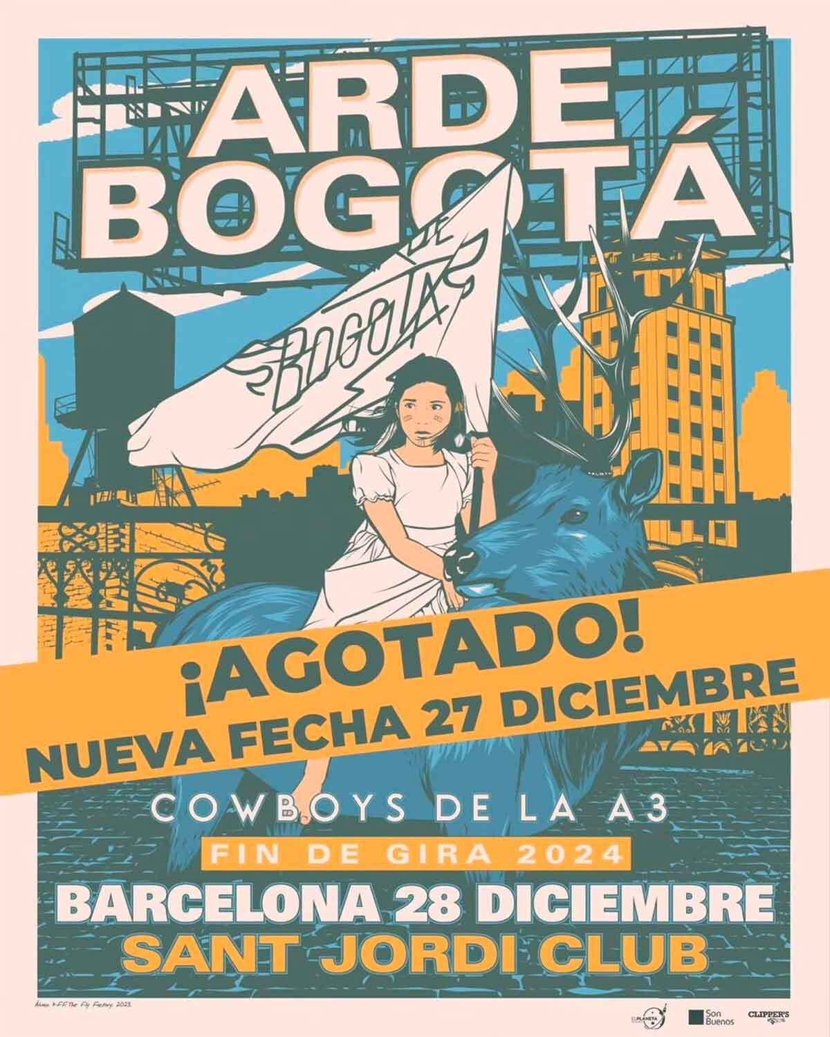 Arde Bogotá en Barcelona
