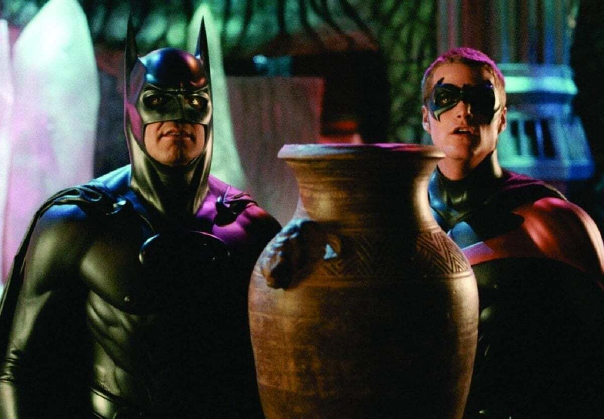 George Clooney y Chris O'Donnell en Batman y Robin (1997)