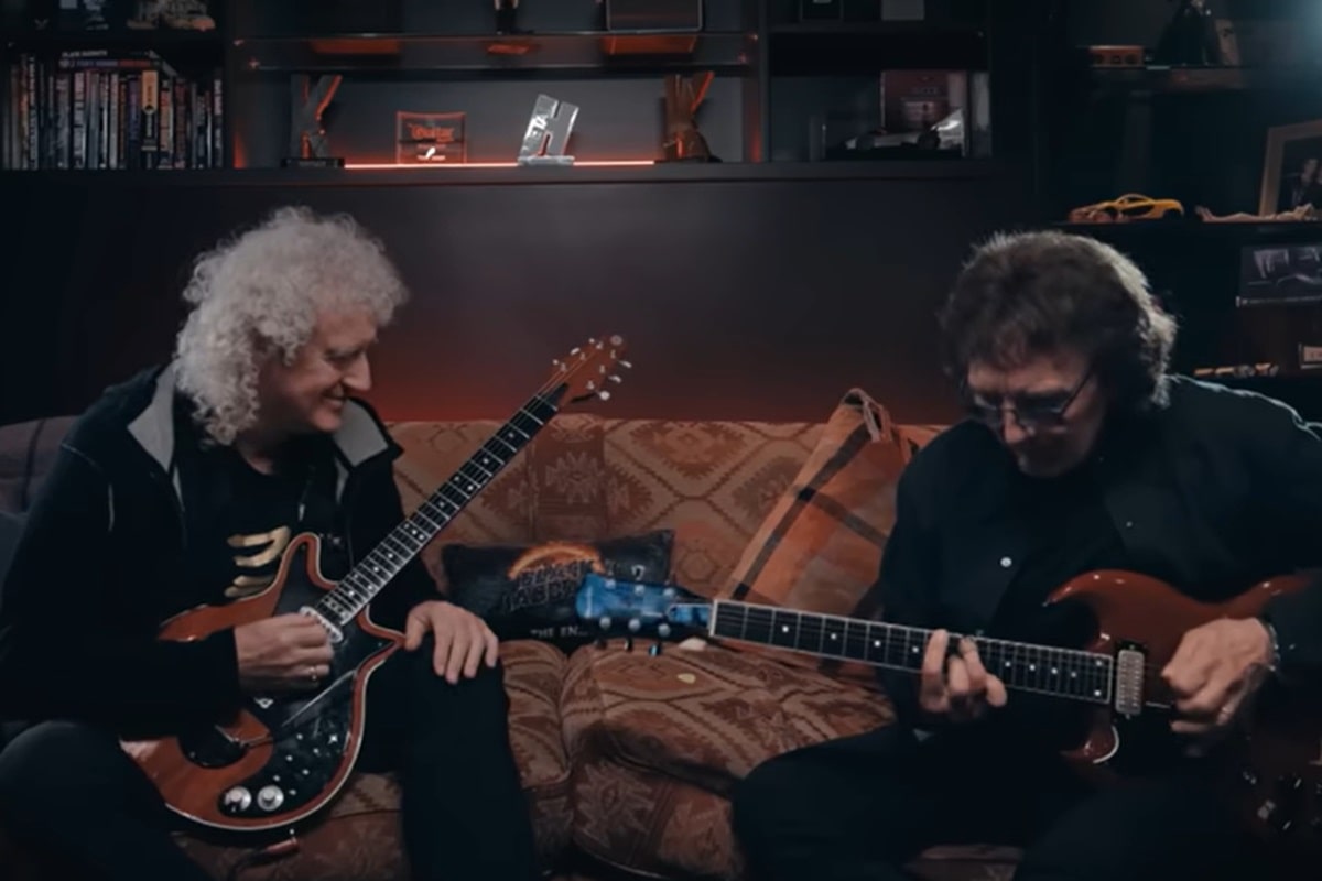 Brian May y Tony Iommi tocan sus guitarras