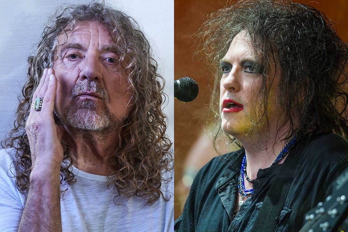 Robert Plant y Robert Smith de The Cure