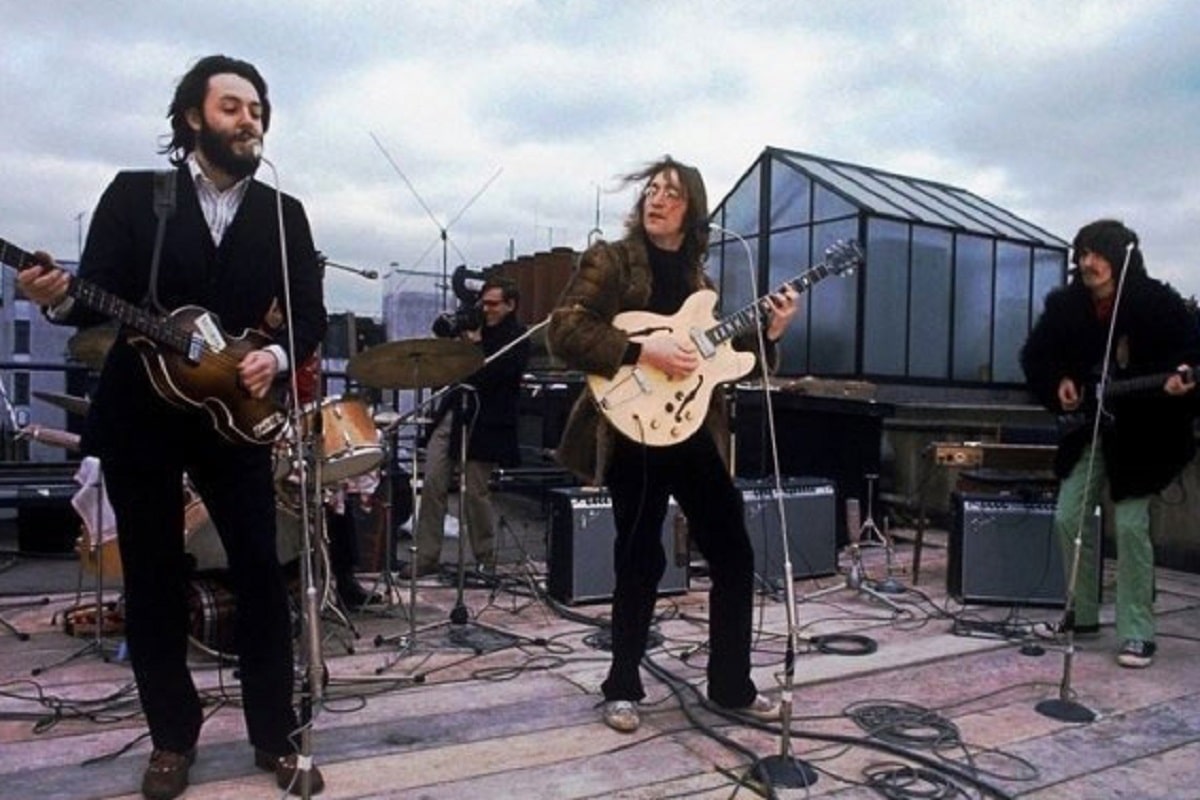 The Beatles en el mítico show de la terraza
