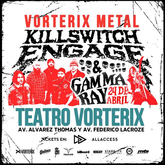 VORTERIX METAL II:  Killswitch Engage y Gamma Ray