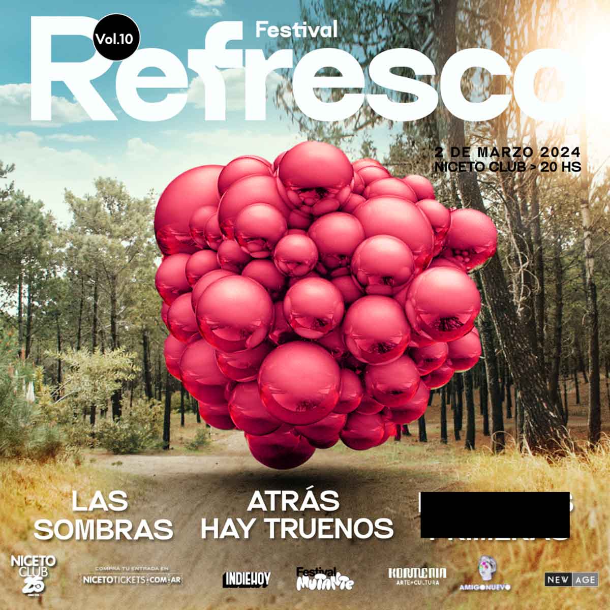 Festival Refresco en Niceto Club: Las Sombras y Atrás Hay Truenos