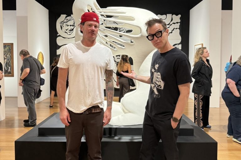 Tom DeLonge y Mark Hoppus en el MALBA