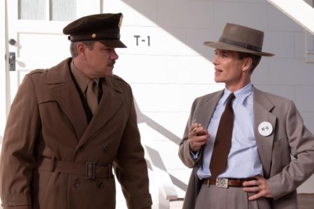 Matt Damon y Cillian Murphy en Oppenheimer (2023)