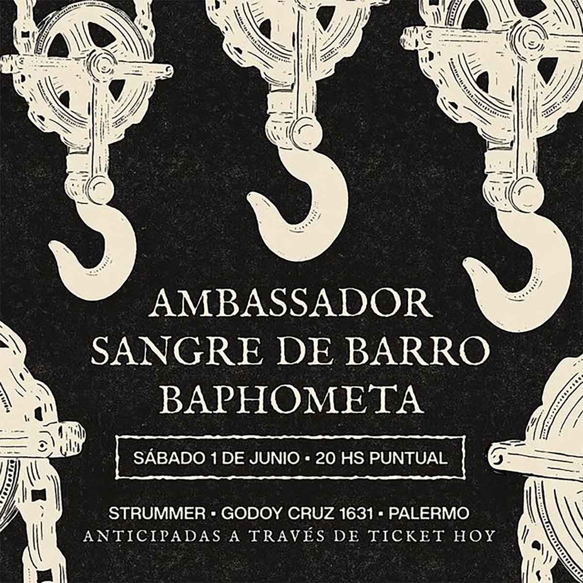 Ambassador, Sangre de Barro y Baphometa en Strummer