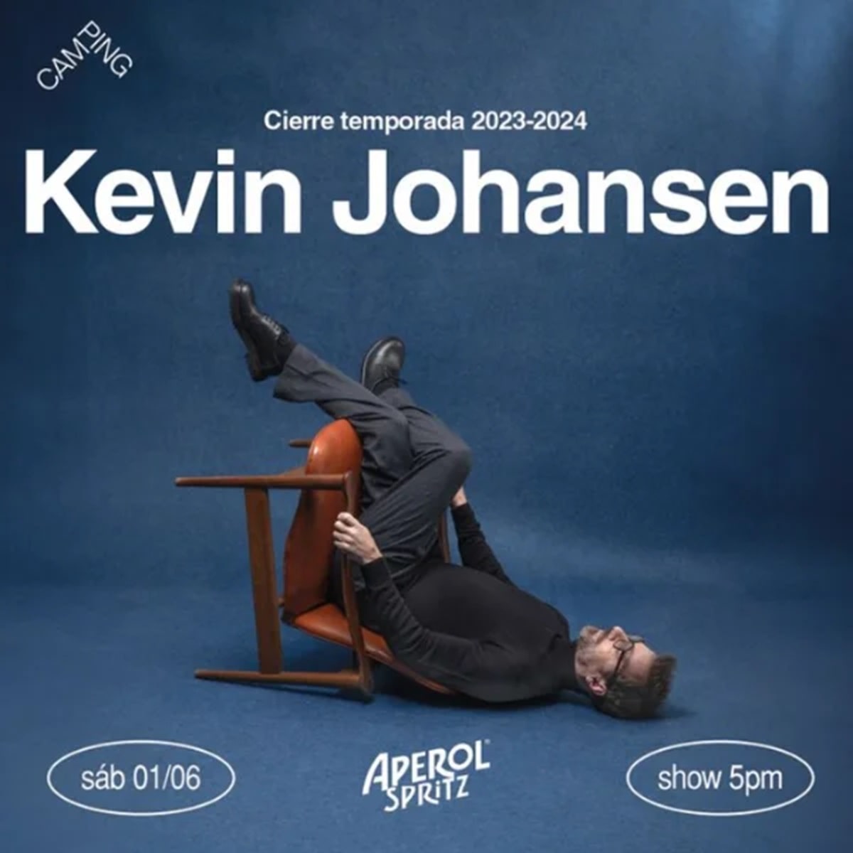 Kevin Johansen en Camping