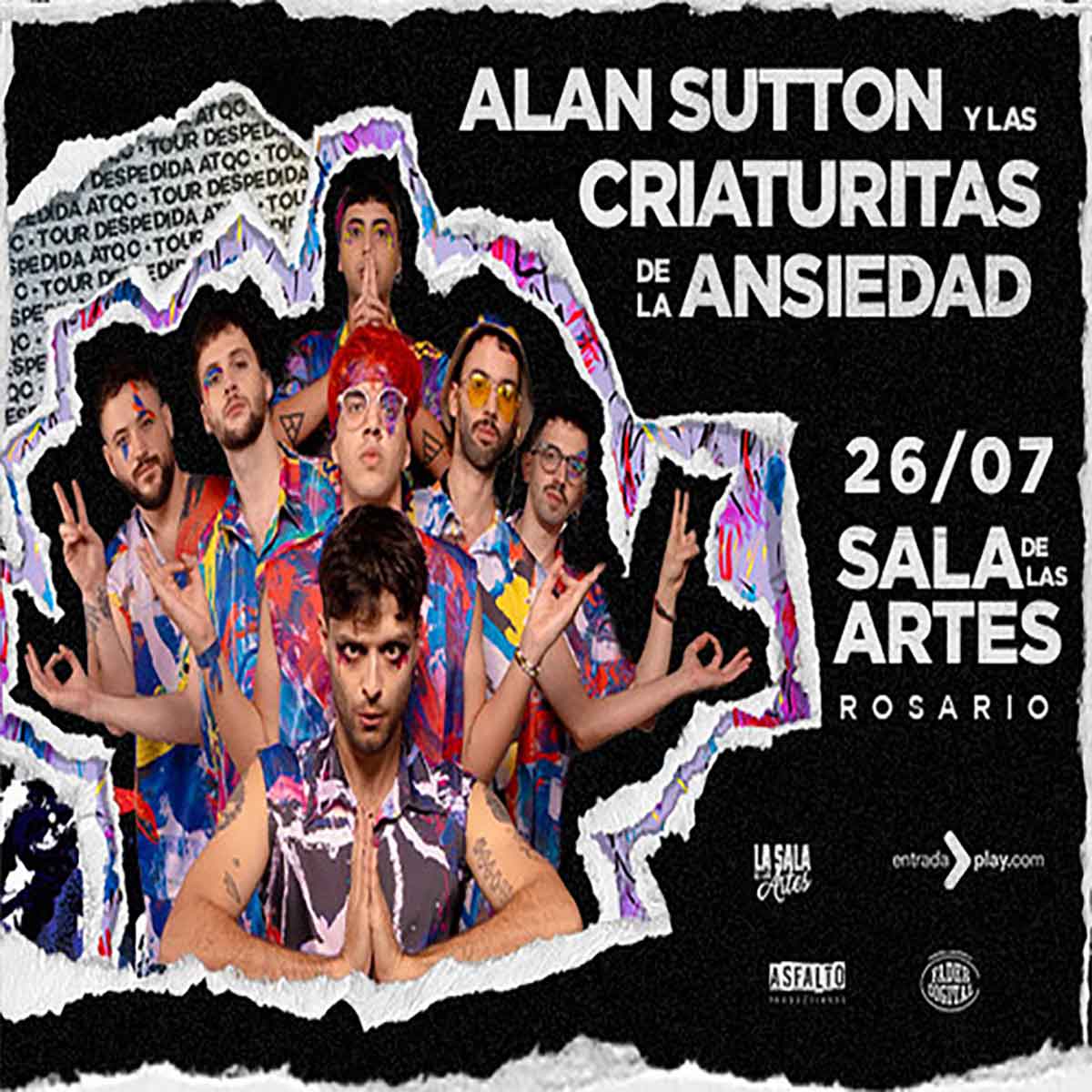 Alan Sutton y Las Criaturitas de la Ansiedad en Rosario