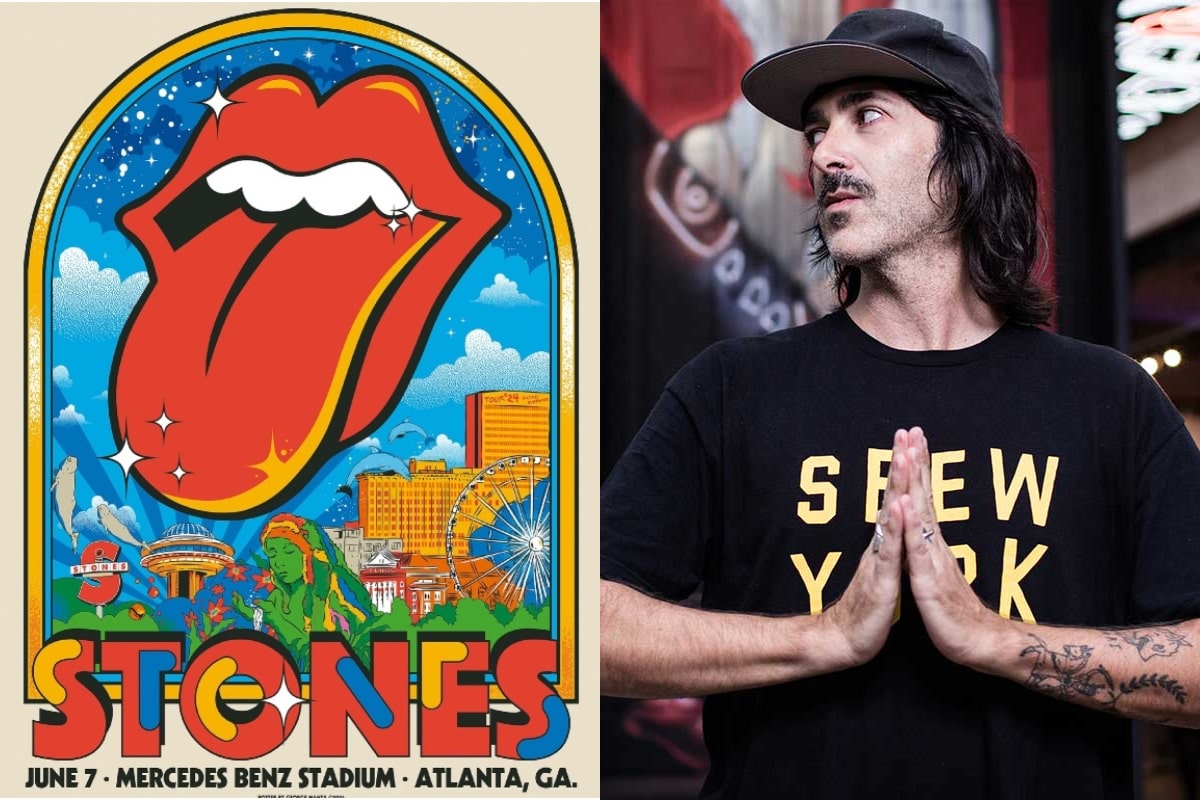 Póster de la fecha de Rolling Stones en Atlanta / George Manta
