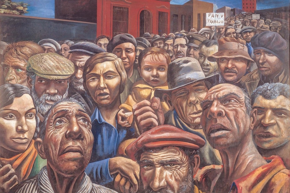 "Manifestación" (1934) de Antonio Berni