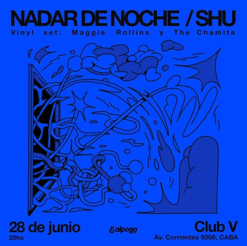Nadar de Noche y Shu en Club V