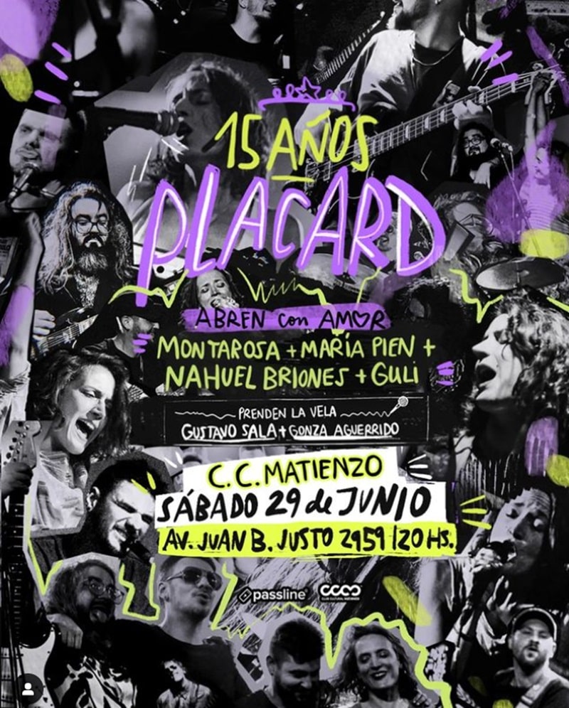 Placard en CC Matienzo