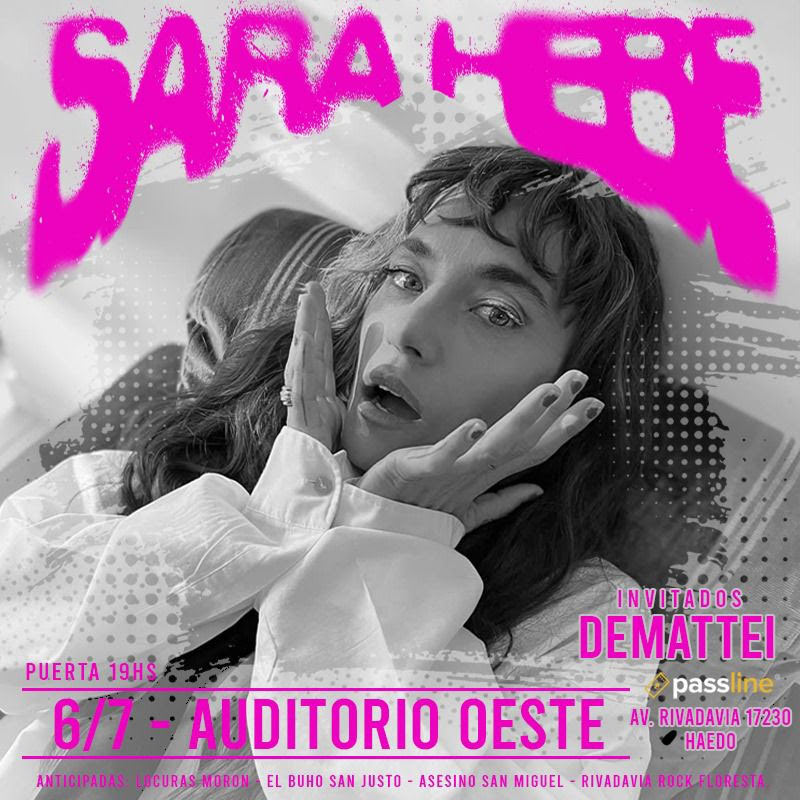 Sara Hebe en Auditorio Oeste