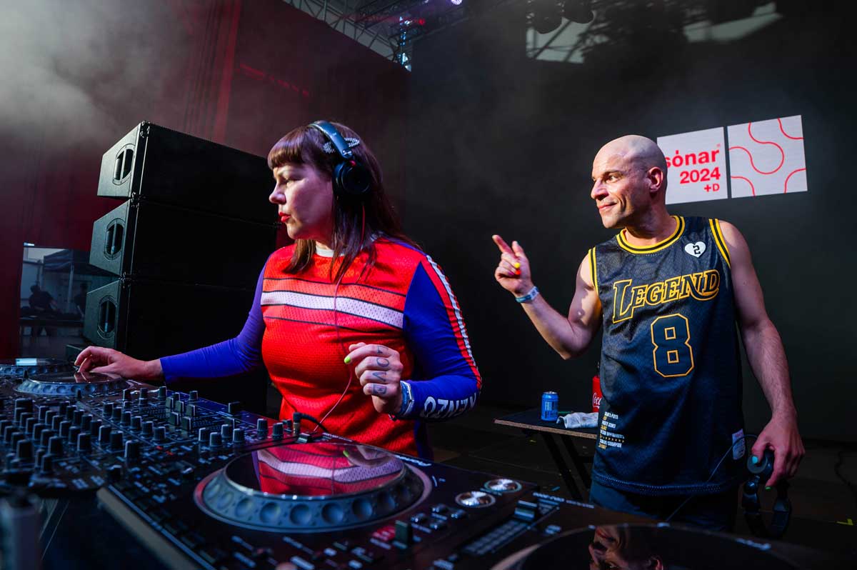 Kittin y David Vunk en Sónar Barcelona 2024.