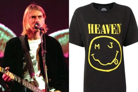 Kurt Cobain de Nirvana / Logo usado por Marc Jacobs en una remera