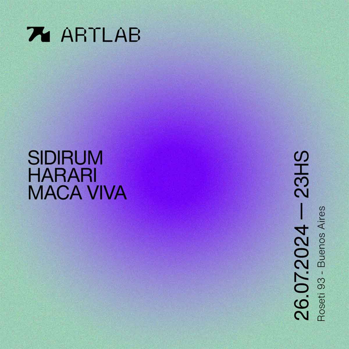Sidirum, Harari y Maca Viva en Artlab
