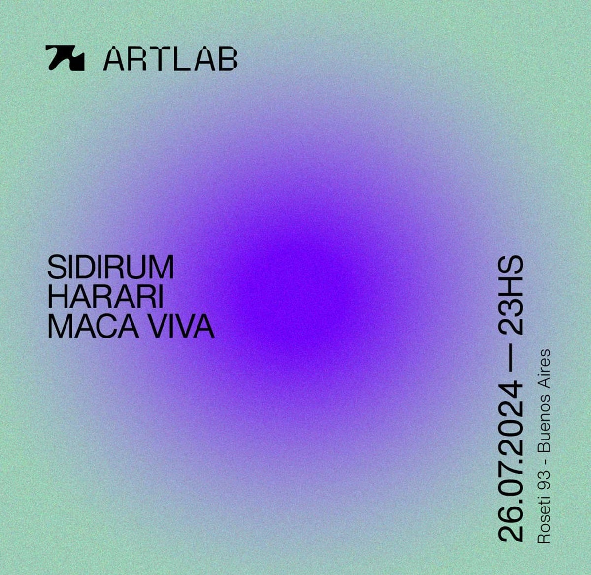Sidirum + Harari + Maca Viva en Artlab