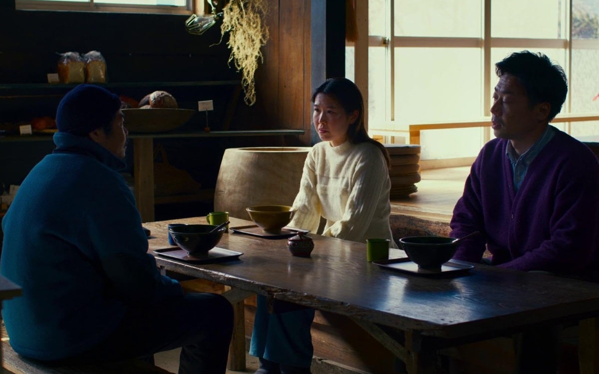 Hitoshi Omika, Ayaka Shibutani y Ryûji Kosaka en El mal no existe (2023)