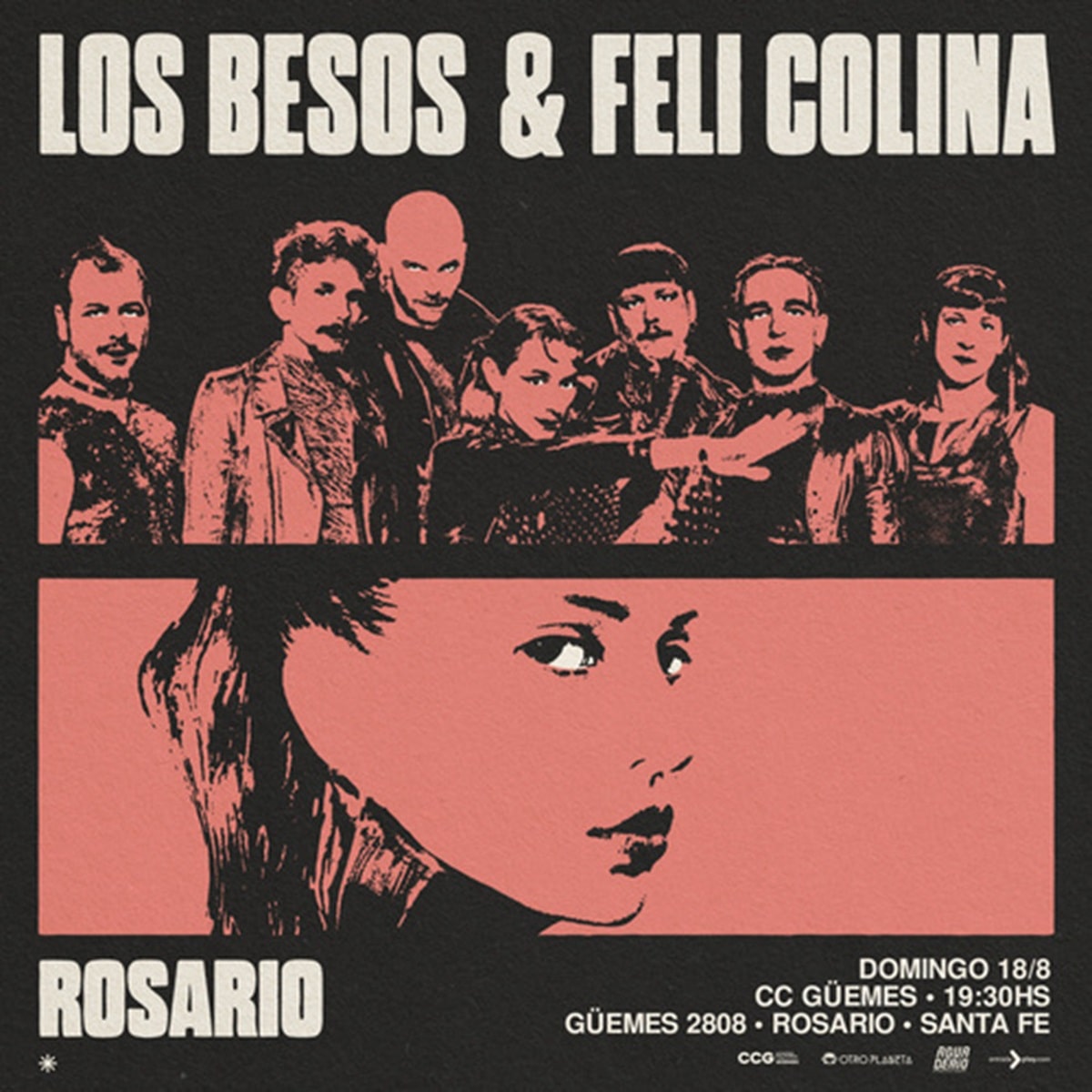 Los Besos y Feli Colina en CC Guemes