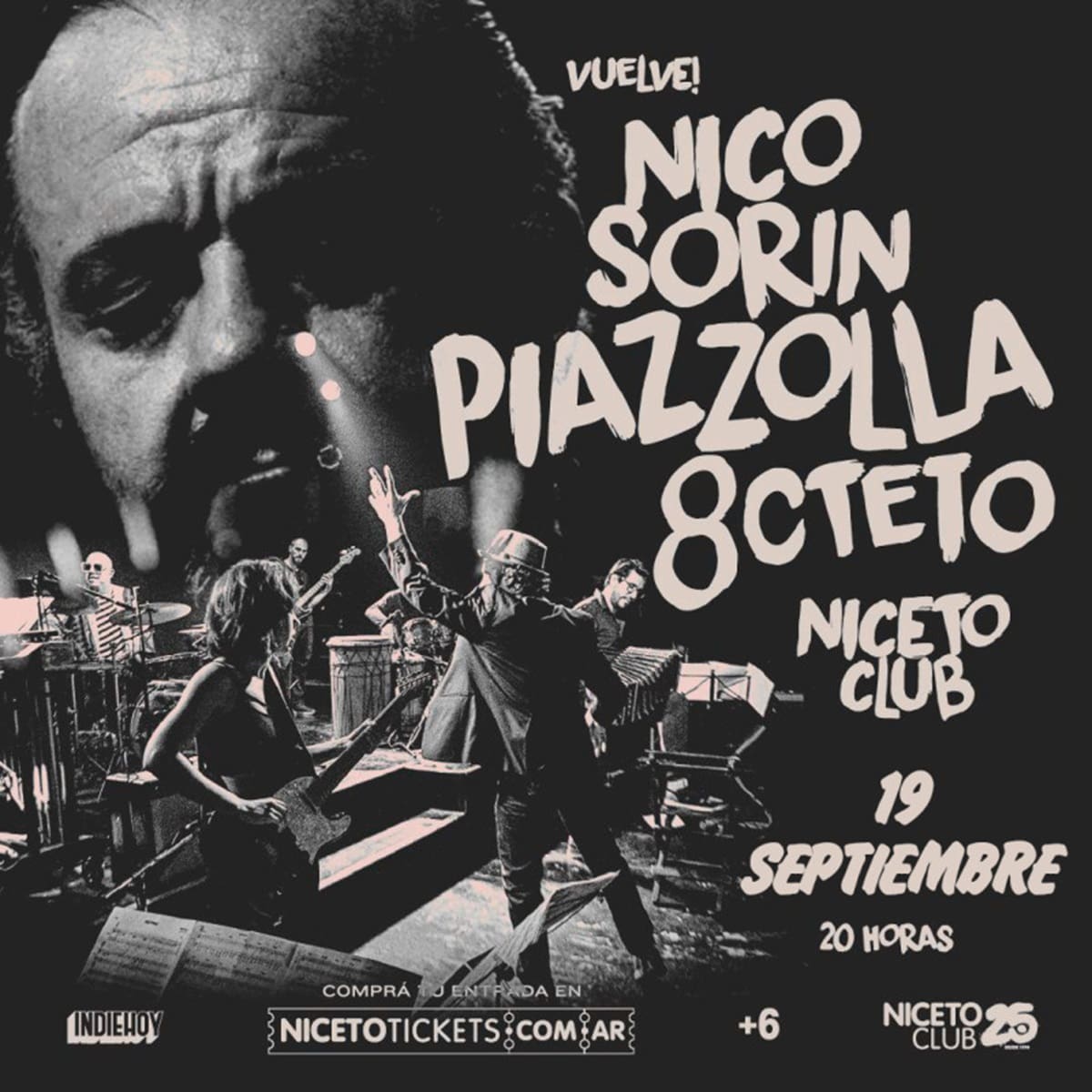 Nico Sorín presenta Piazzolla en Niceto Club