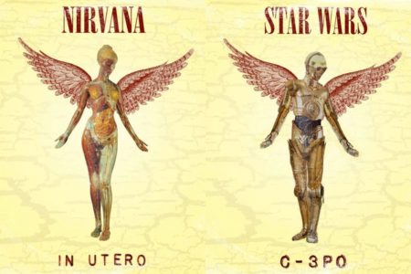 In Utero de Nirvana recreado con personajes de Star Wars