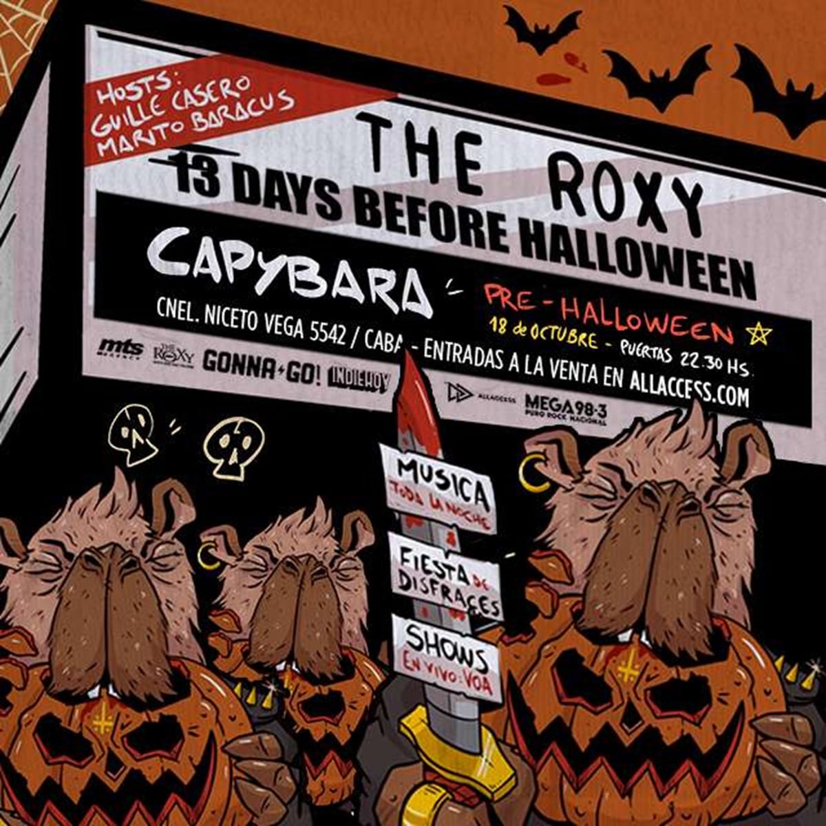 Capybara en The Roxy Live