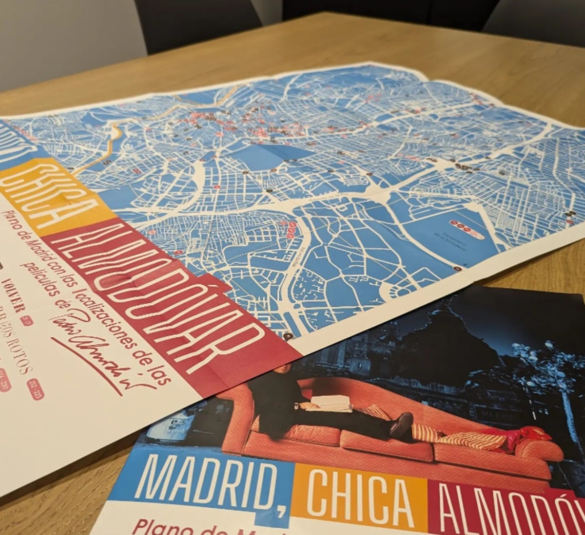 Mapa de Madrid con locaciones de películas de Pedro Almodóvar