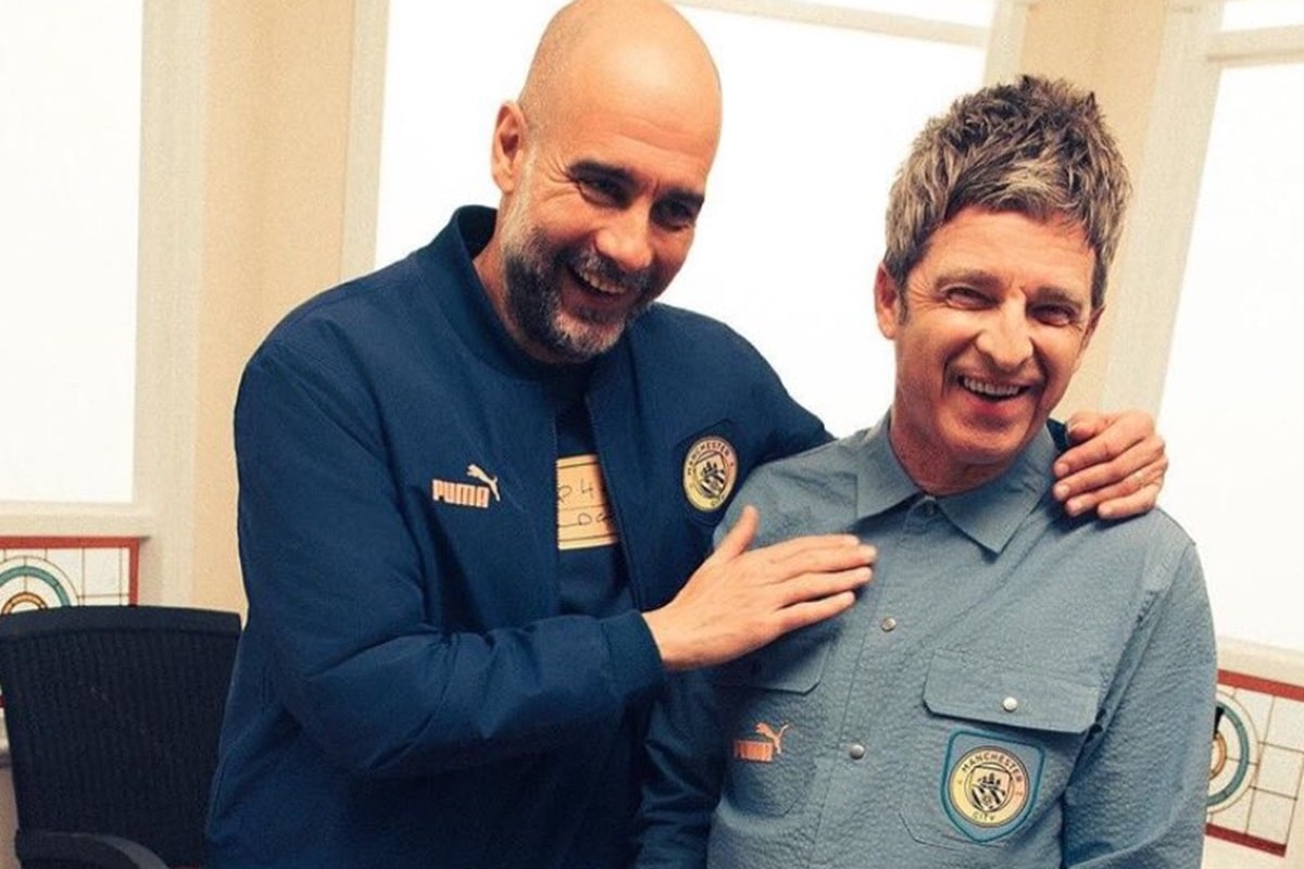 Pep Guardiola y Noel Gallagher