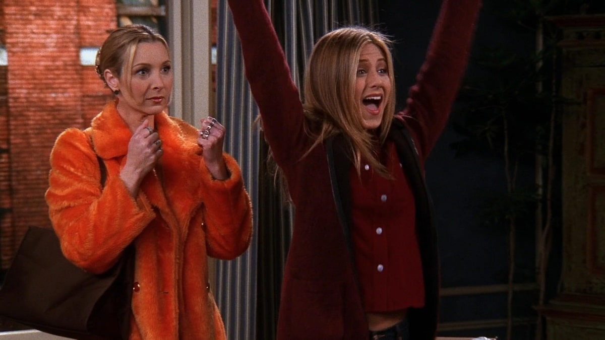 Lisa Kudrow y Jennifer Aniston en Friends