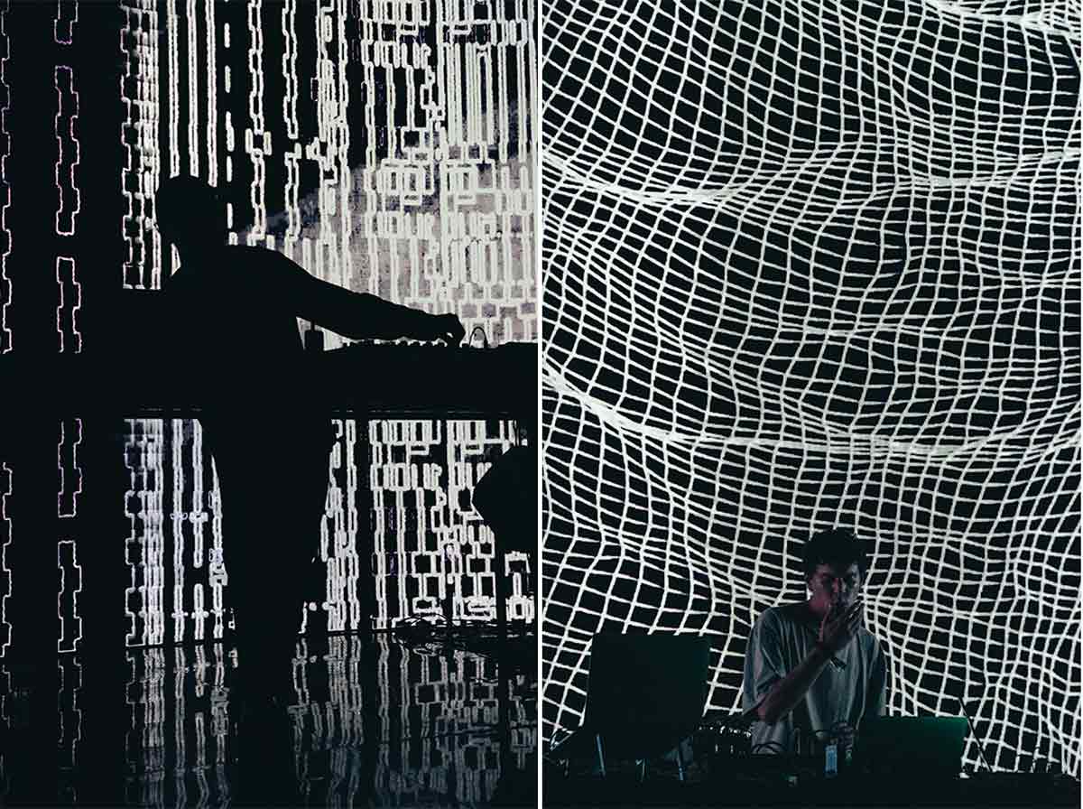 Helen Olhaussen y Sofía Córdoba en Mutek Argentina 2024.