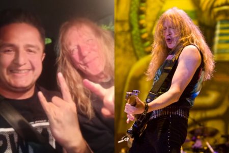 Chofer de Uber con Janick Gers