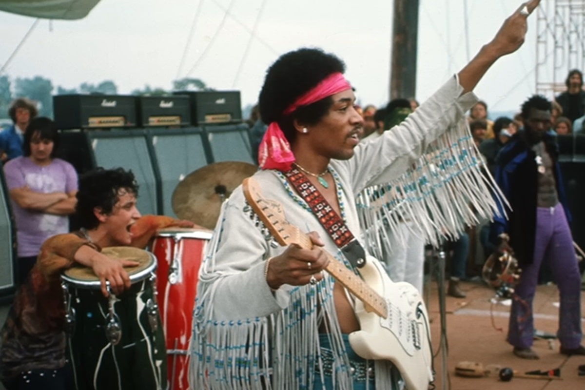 Jimi Hendrix en Woodstock '69.